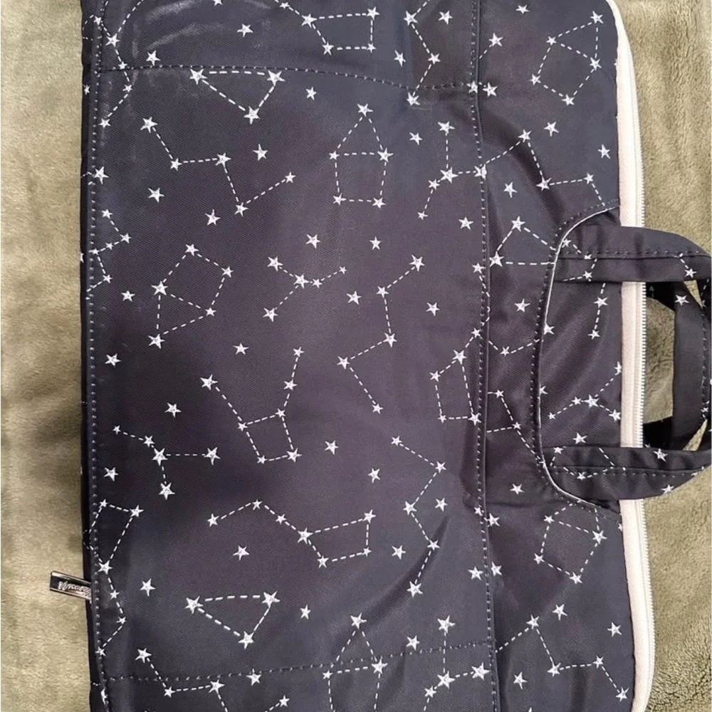 Black Constellation Print Laptop Bag